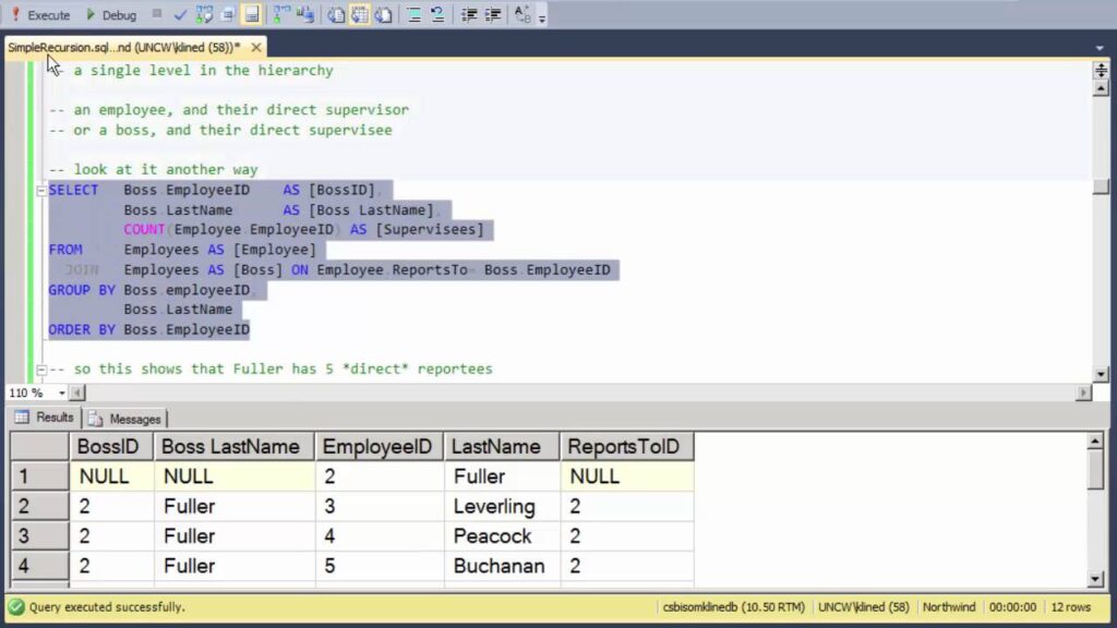 Sql Server Script Cte Recursive